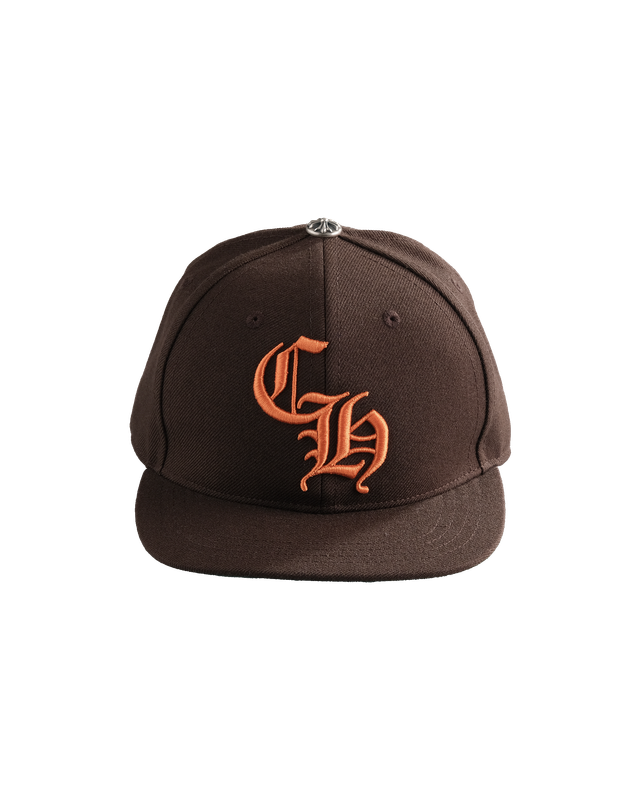 BASEBALL CAP CH EMBROIDERED/ORANGE/BROWN
