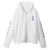HOODIE ZIP UP VERTICAL LOGO/BLUE/WHITE