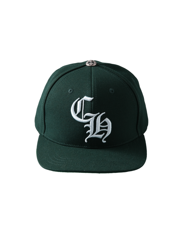 BASEBALL CAP CH EMBROIDERED/WHITE/DARK GREEN