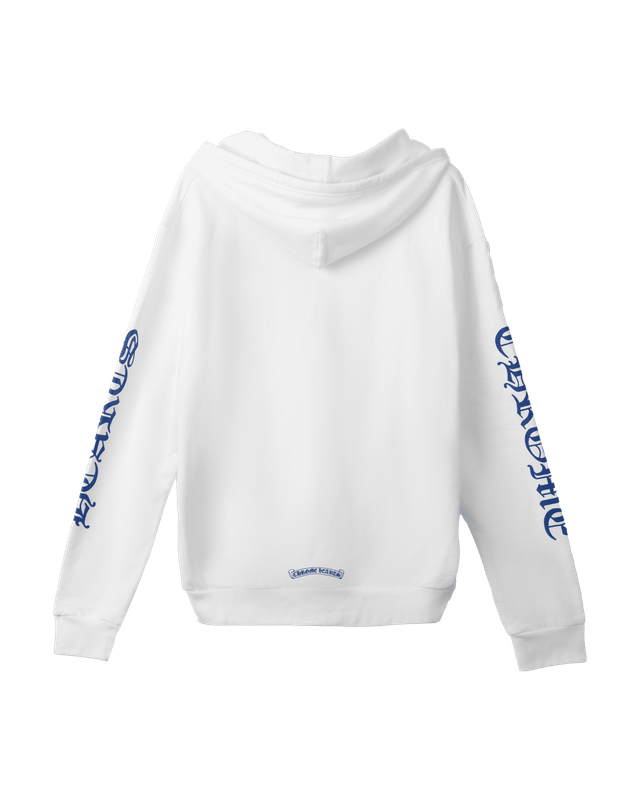 Alternative view of HOODIE ZIP UP VERTICAL LOGO/BLUE/WHITE