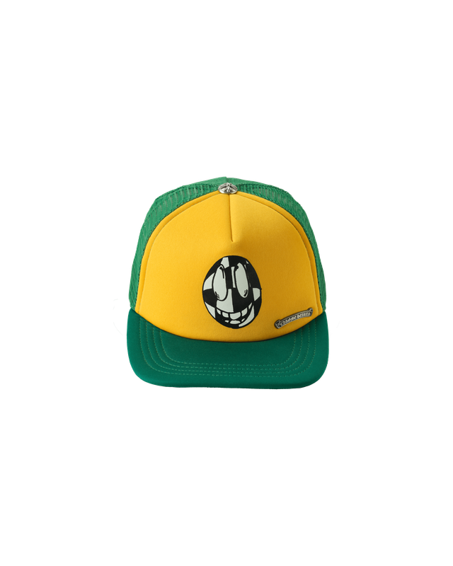 TRUCKER CAP MATTY BOY SEX RECORDS SMILEY/CH STAMP/GREEN/YELLOW